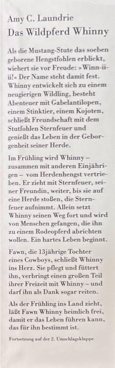 Libri: Das Wildpferd Whinny – Nuovo (secondo la descrizione) da Sarnen venduto da Livres 2