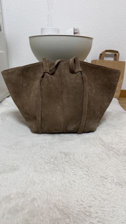 Shopper Tasche Wildleder braun in gutem Zustand
