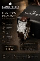 Baume & Mercier Hampton Nacre & Diamants Expertisée !