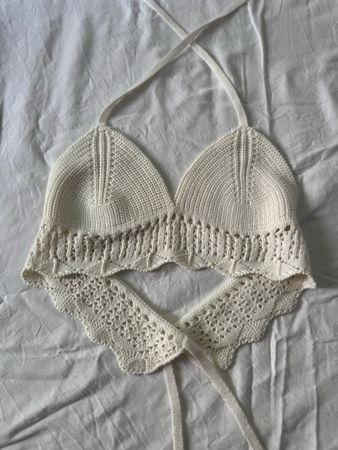 Ola Linda Crochet Top cream - NEW - Made in Peru