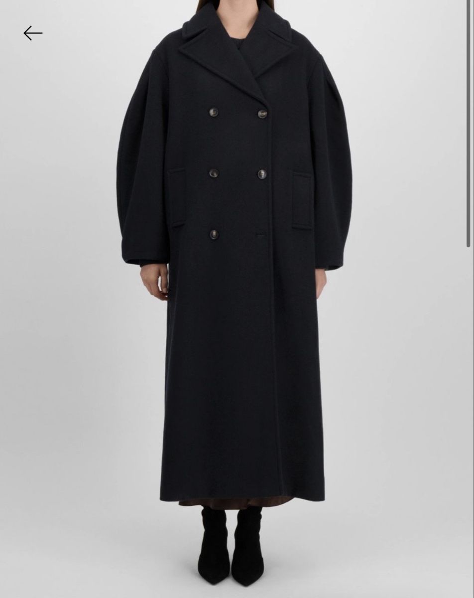 Ganni Cappotti: GANNI Mantel Peacoat Wool NEW – Nuovo e nell'imballaggio originale da Basel venduto da Dencag 1