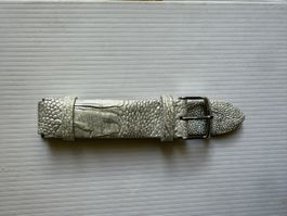 Philip Stein Uhrenarmband aus echtem Straussenleder — Size 1