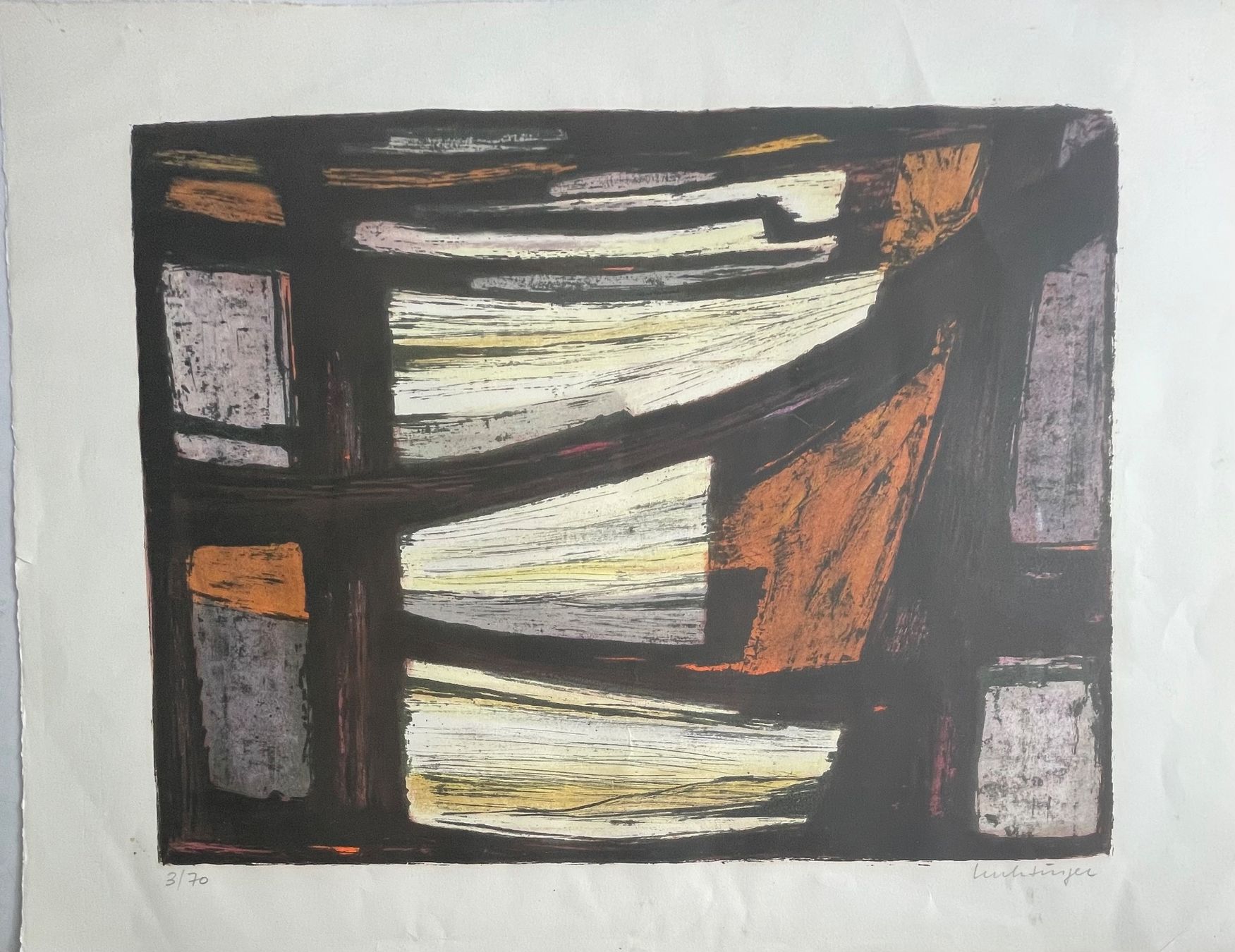 Grafiken & Lithographien: Ernest LUCHSINGER (1920)Lithografie Handsigniert – Gebraucht aus Baar von  3