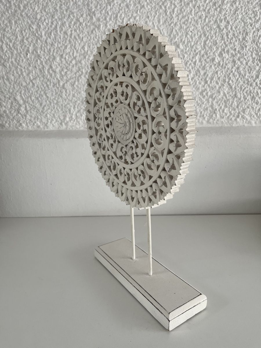 Skulpturen & Statuen: grosser Holz-Schnitz-Deko-Scheibe / Shabby Chic – Gebraucht aus Wetzikon ZH von seli03 2