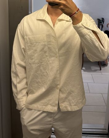 Oversize white shirt - Gr. L