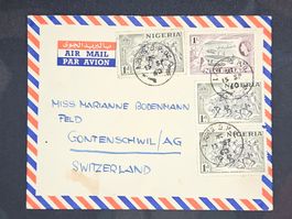 CL25 Enveloppe + Timbre Nigeria 1960