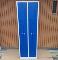 Metallschrank / Spind - 4 Abteile - Eurokraft