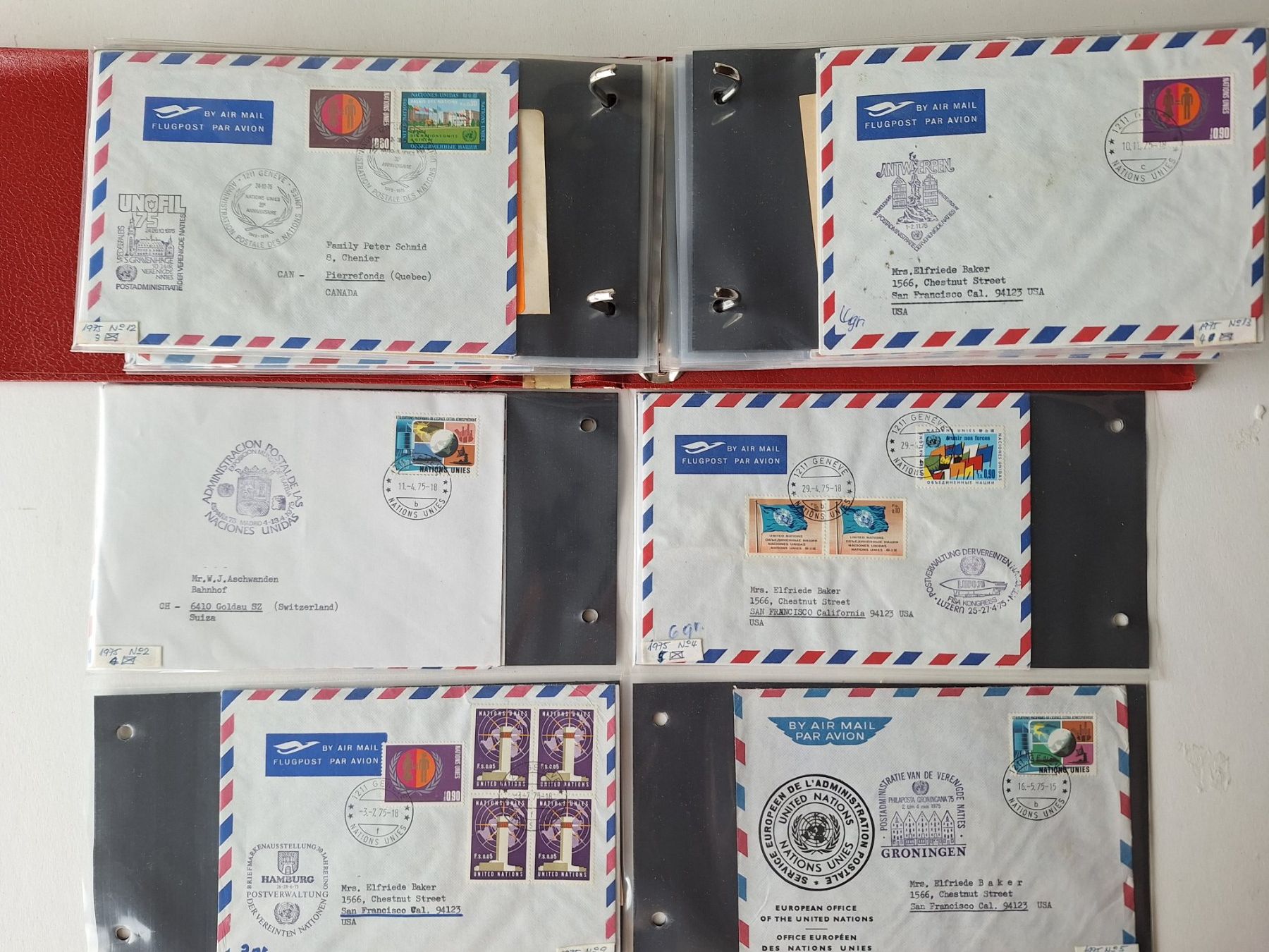 Tutti i francobolli: Ca. 90 Briefe UNO Wien mit Sonderstempel – Usato da Zürich venduto da t24_de 1