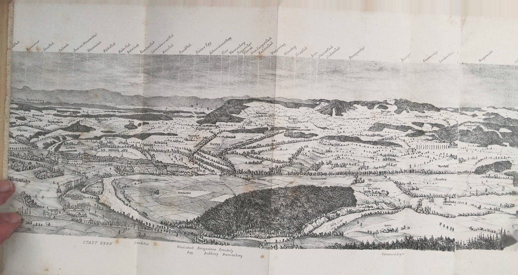 Cartine & Atlanti: Gurten Bern Litho-Panorama von Dill selten – Usato da Rafz venduto da booksell 2