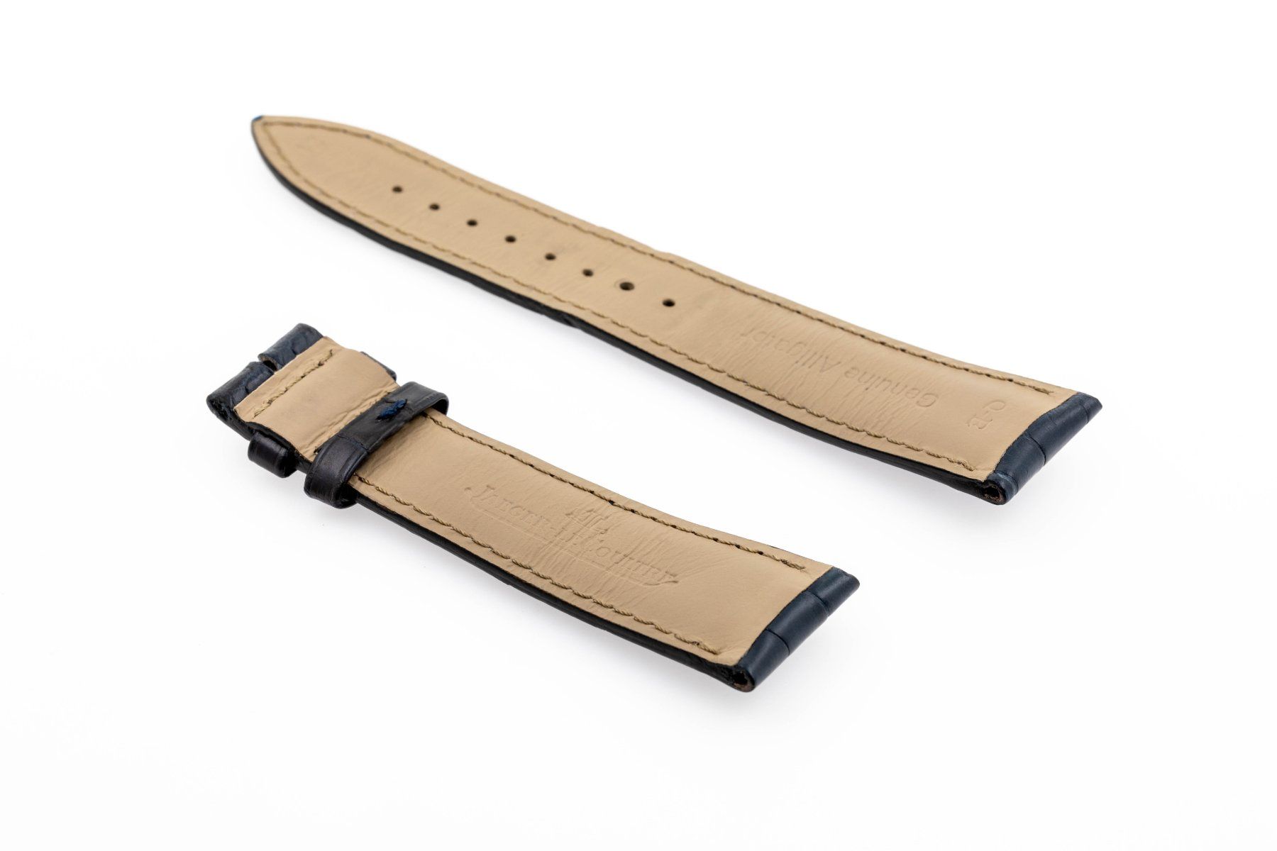 Armbänder & -reifen: Jaeger dark blue leather strap 21mm – Neu (gemäss Beschreibung) aus Epalinges von bracelet123 1