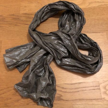 FOULARD braun silber