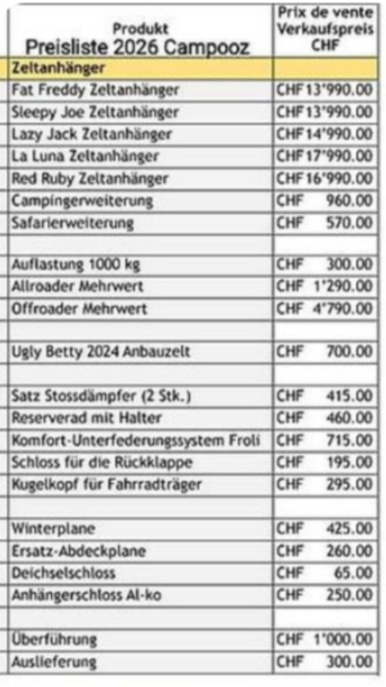 Rimorchi: Zeltklappanhänger – Usato da Wengi b. Büren venduto da Rrehli 4