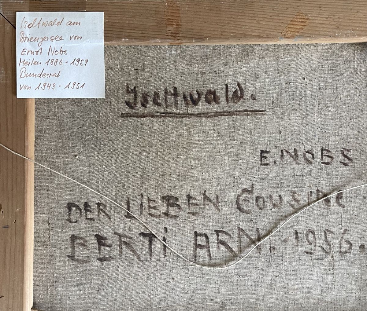 Dipinti: Ernst Nobs (1886-1957) – Usato da Grosshöchstetten venduto da Perle1951 4