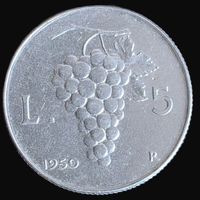 ITALIEN 5 LIRE 1950