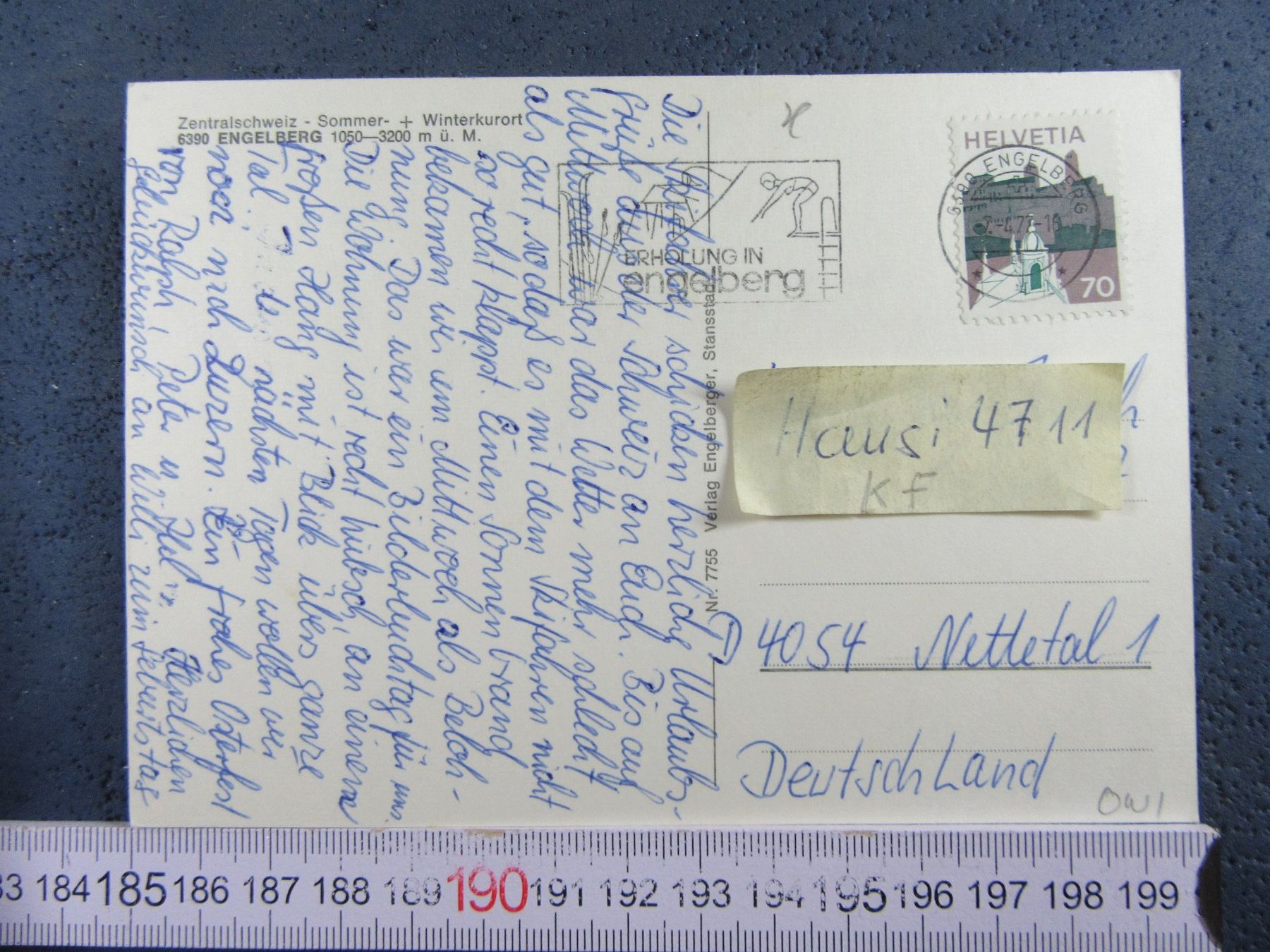 Cartoline postali: ENGELBERG AK ONW – Usato da Ettingen venduto da Hausi4711 1