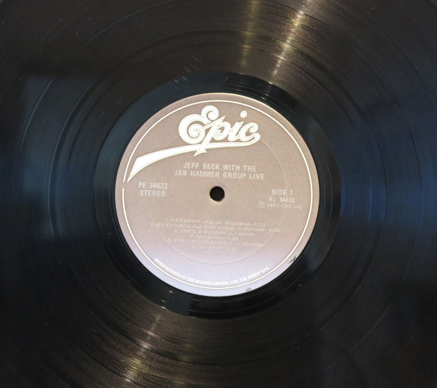 Dischi in vinile: Jeff Beck - With the Jan Hammer Group Live / LP 1977 – Usato da Zürich venduto da Naim60 2