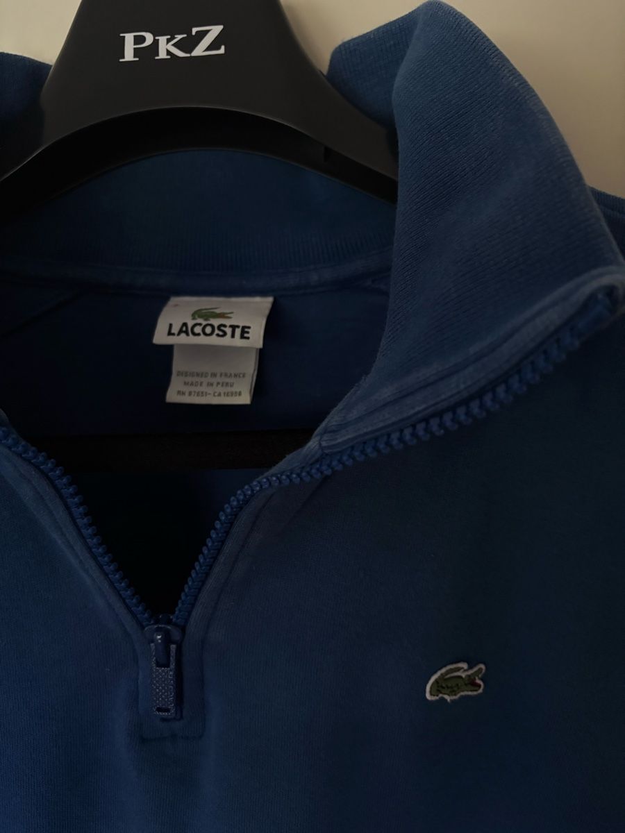 Maglioni & Felpe: Lacoste Men's Quarter-Zip Pullover, Blue, Size Large – Usato da Gland venduto da chu_qc69 1