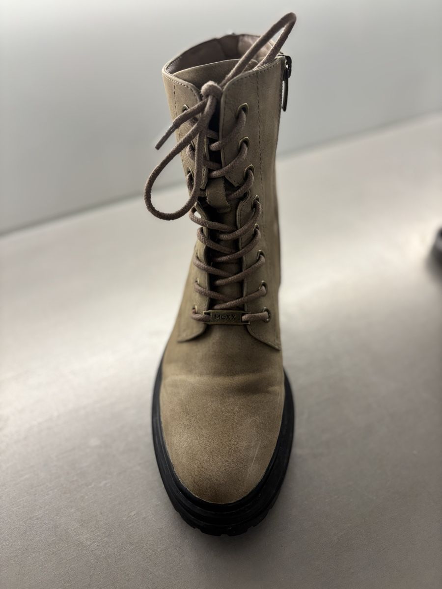 Mexx Scarpe da donna: Mexx Schnürboots,Taupe , Gr. 37.Neu – Nuovo e nell'imballaggio originale da St.Gallen venduto da Monrose