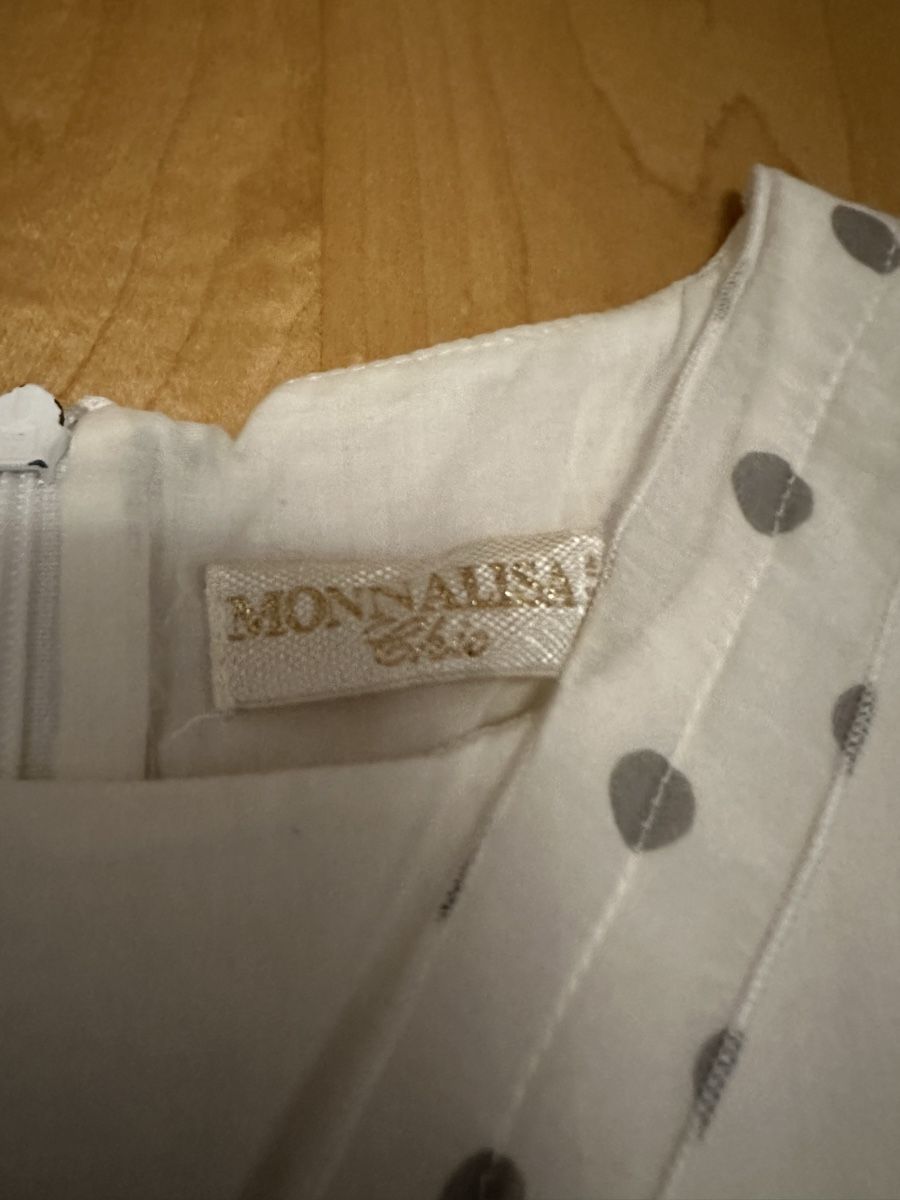 Monnalisa Vestiti & Gonne: Monnalisa Kleid weiss grau Gr.140 – Usato da Flawil venduto da savoypremium 2