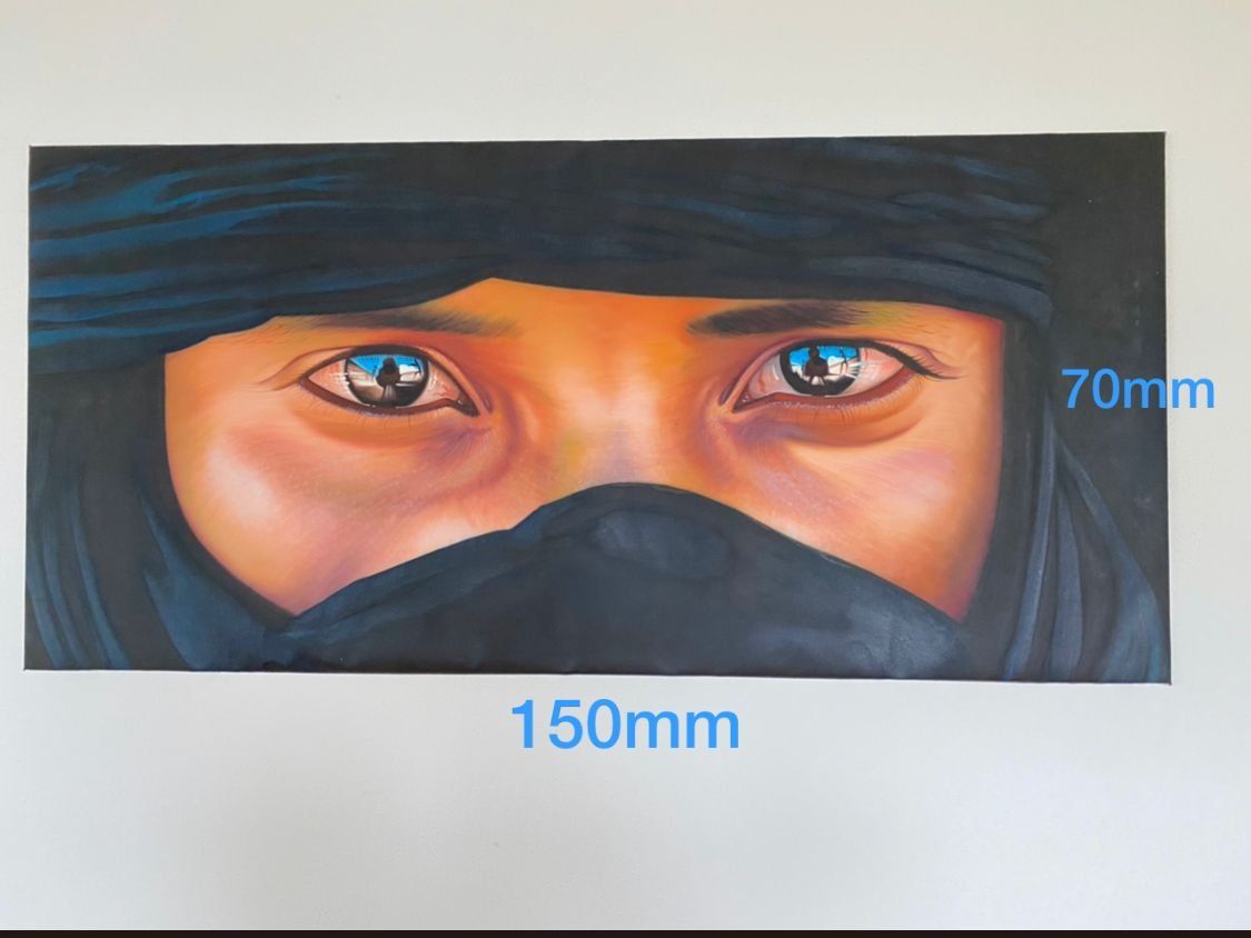 Dipinti: Gemälde "orientalische Augen" – Usato da Winterthur venduto da ivi.90