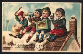 Leierkasten, Kinder musizieren auf dem D