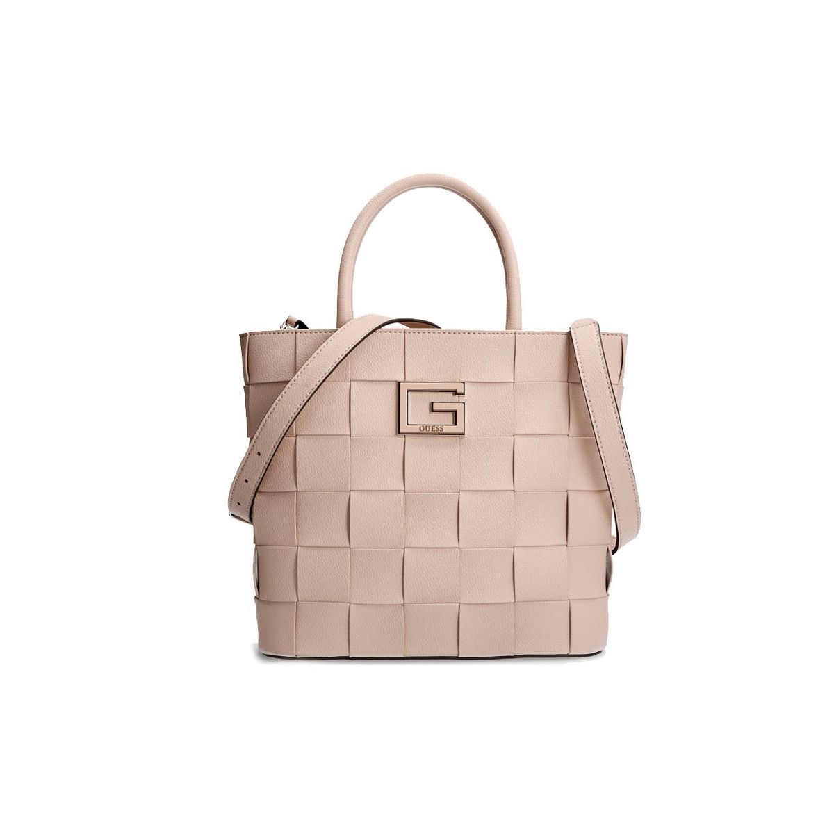 Guess Borse da donna: Guess Handtasche gewebt hellrosa – Nuovo (secondo la descrizione) da Basel venduto da 1moonstar