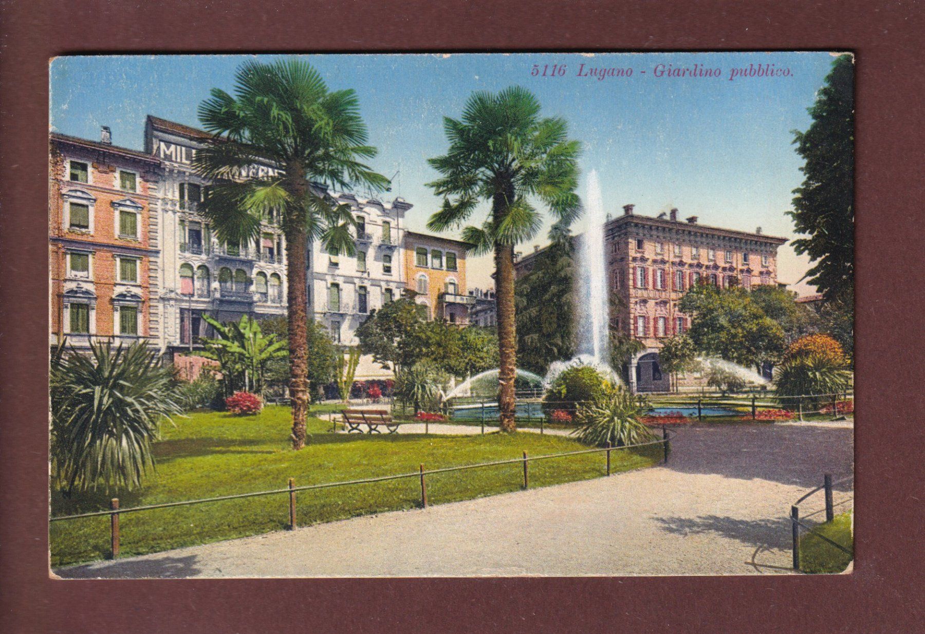 Cartes postales: LUGANO - Giardino pubblico – D'occasion à Pully par nicecards