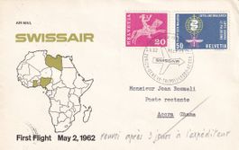 Erstflug Swissair Genf - Accra 1962