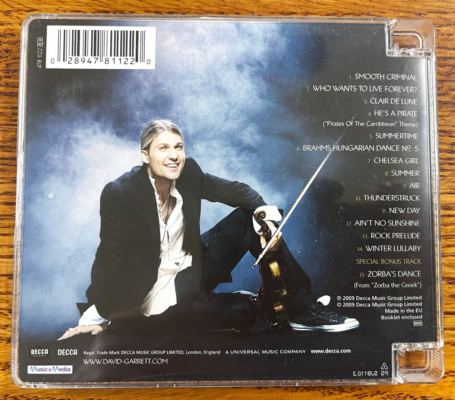 CD: David Garrett: ENCORE CD – Usato da Oftringen venduto da Vucki 1