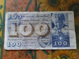 SUISSE  100  Francs  1963  (7360)  Billet