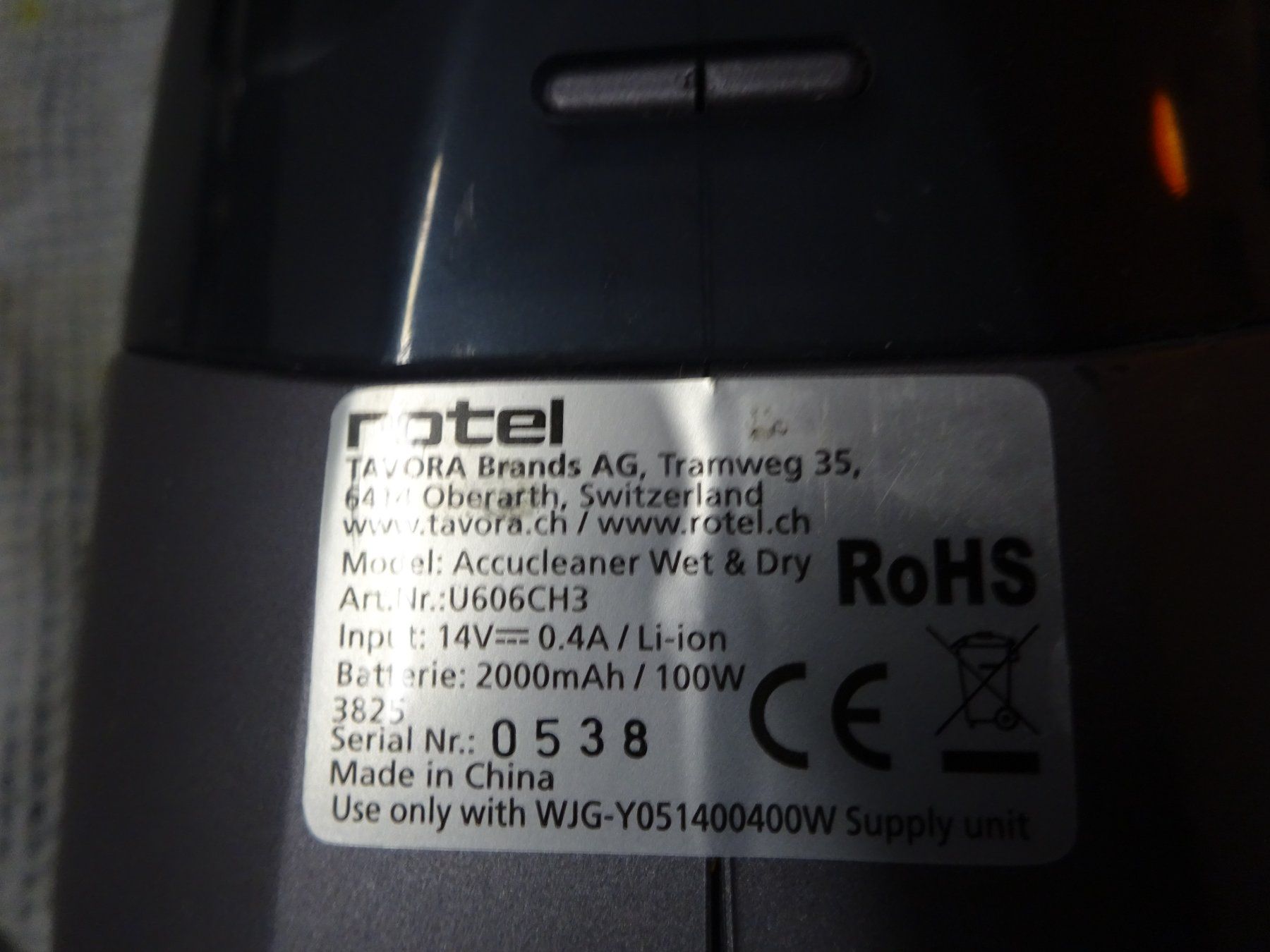 Rotel Aspirapolveri & Accessori: HAND STAUBSAUGER ** ROTEL ** NEUWERTIG – Usato da Luzern venduto da xrayspex99 3