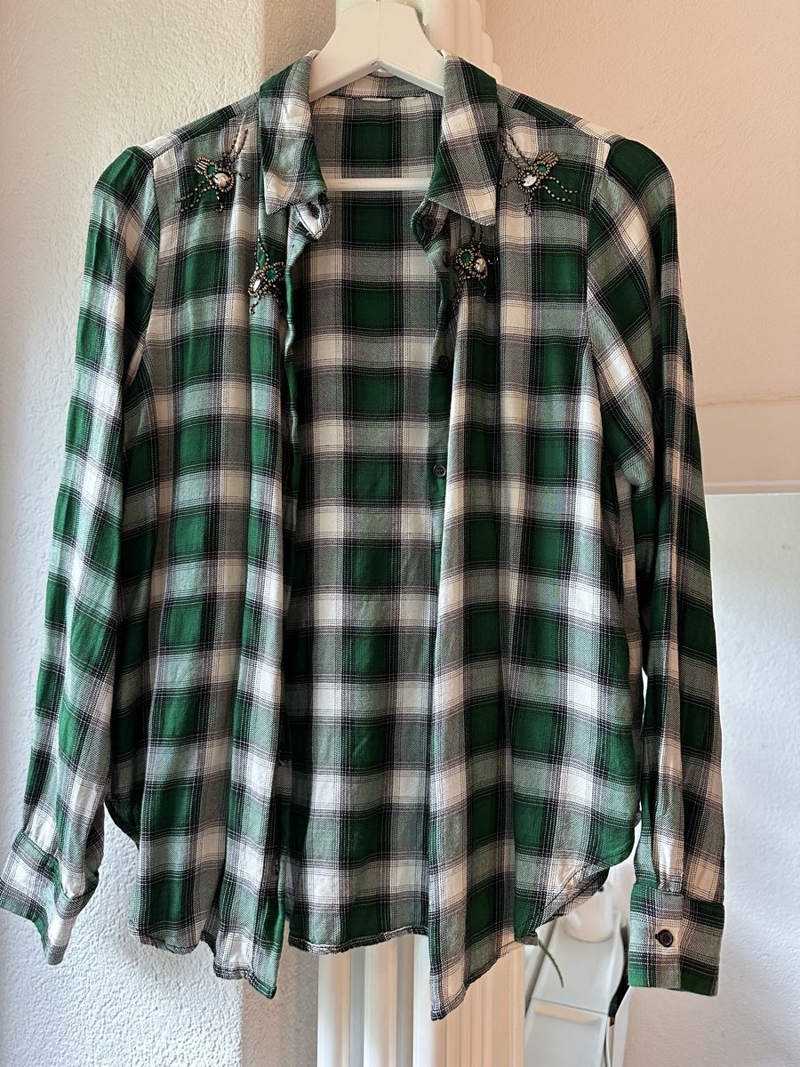 H&M Camicette: Damenhemd mir Pailetten, Gr.S – Usato da Zürich venduto da san_828b