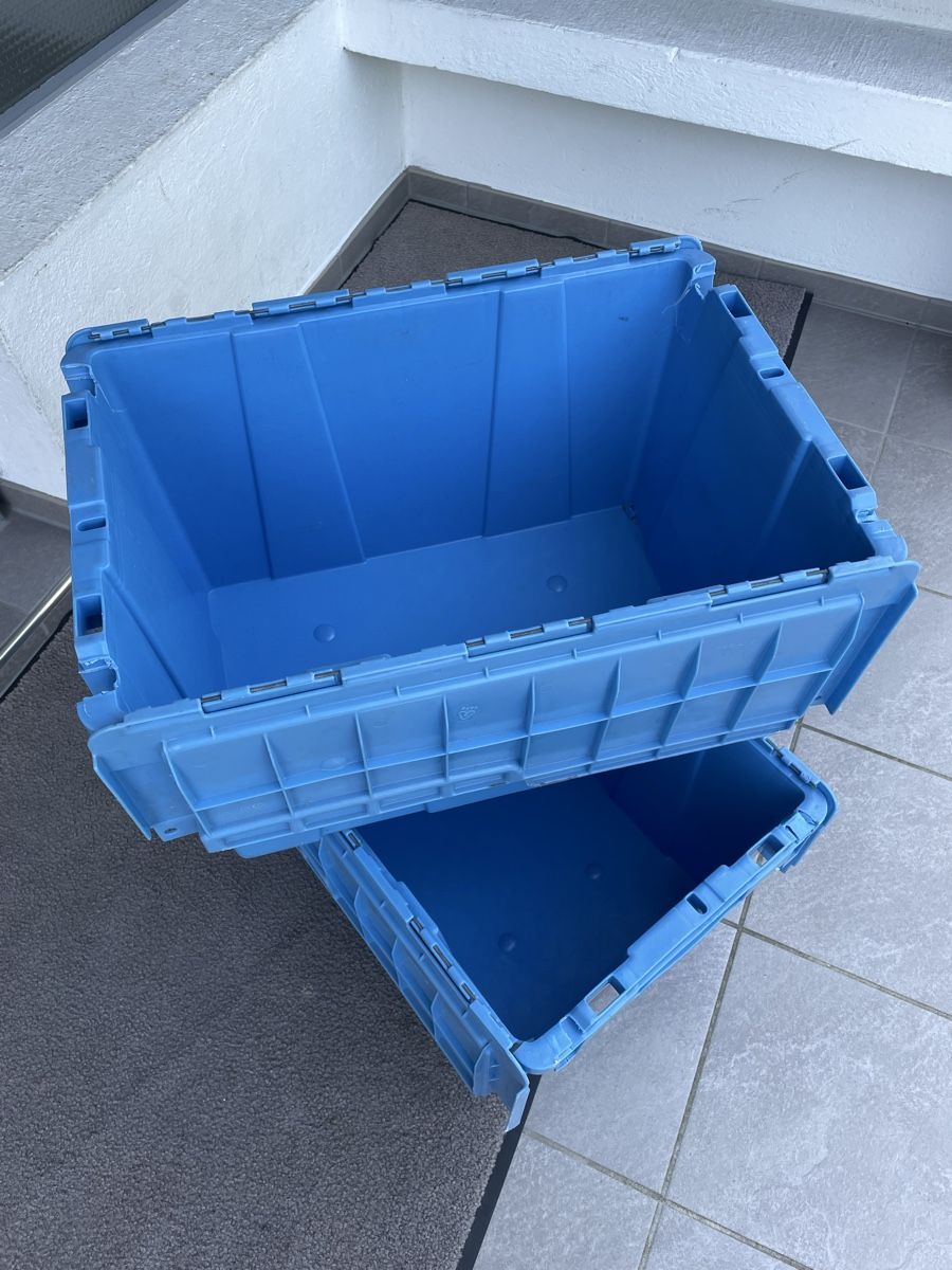 Contenitori & Simili: Stapelboxen blau 2 Stk. Dispoboxen mit Deckel – Difettoso da Wängi venduto da Thurgauer98
