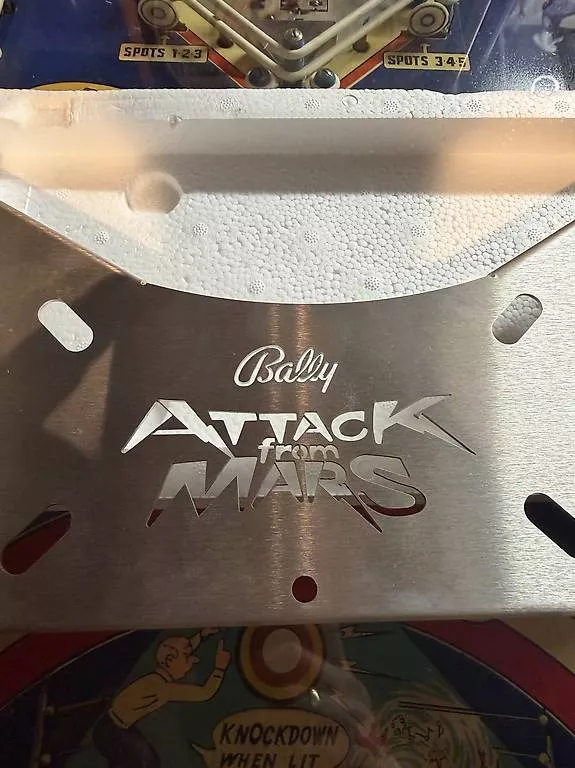 Flipper: Flipperkasten Apron "Attack from Mars" – Usato da Rothenburg venduto da churchst 1
