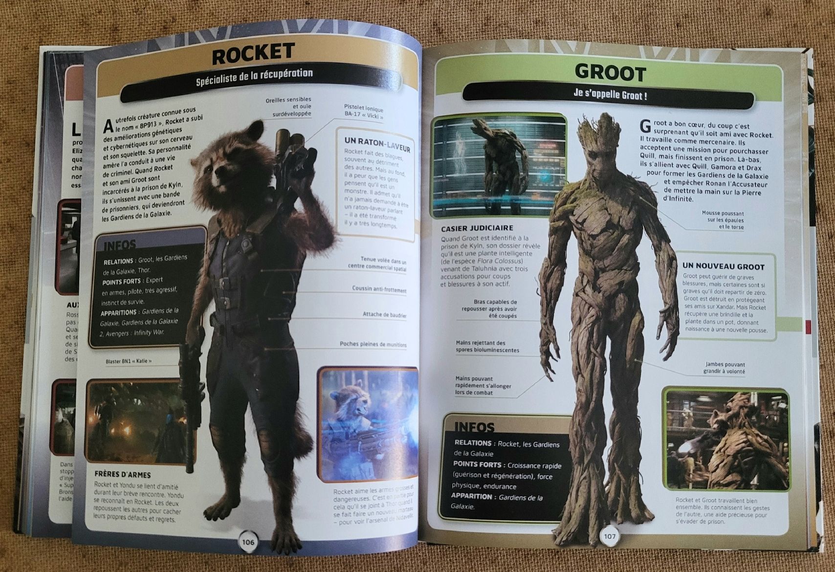 Bücher: Encyclopédie des Personnages Marvel Studios Hachette – Gebraucht aus Montet (Glâne) von KOADA 5