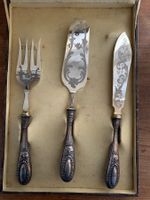 SET DI TRE POSATE PER DOLCE ARGENTO 800/1000