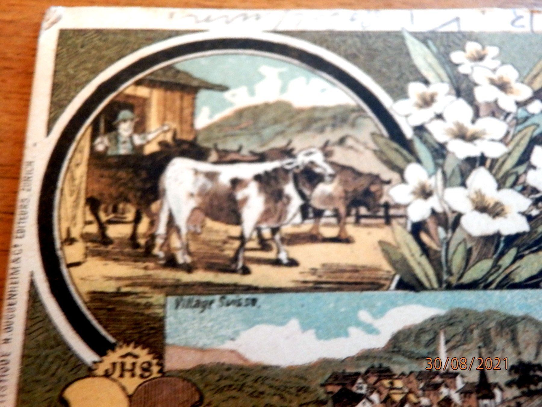 Cartoline postali: Litho, Souvenir de Genève + 1 AK gratis – Usato da Ueberstorf venduto da dinbau 2
