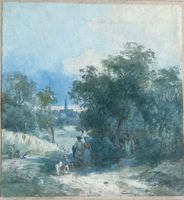 Aquarelle romantique allemande