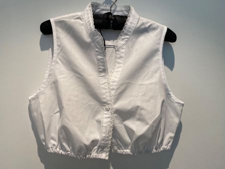 Dirndl Bluse klassisch 38 weiß ärmellos Countryline NEU