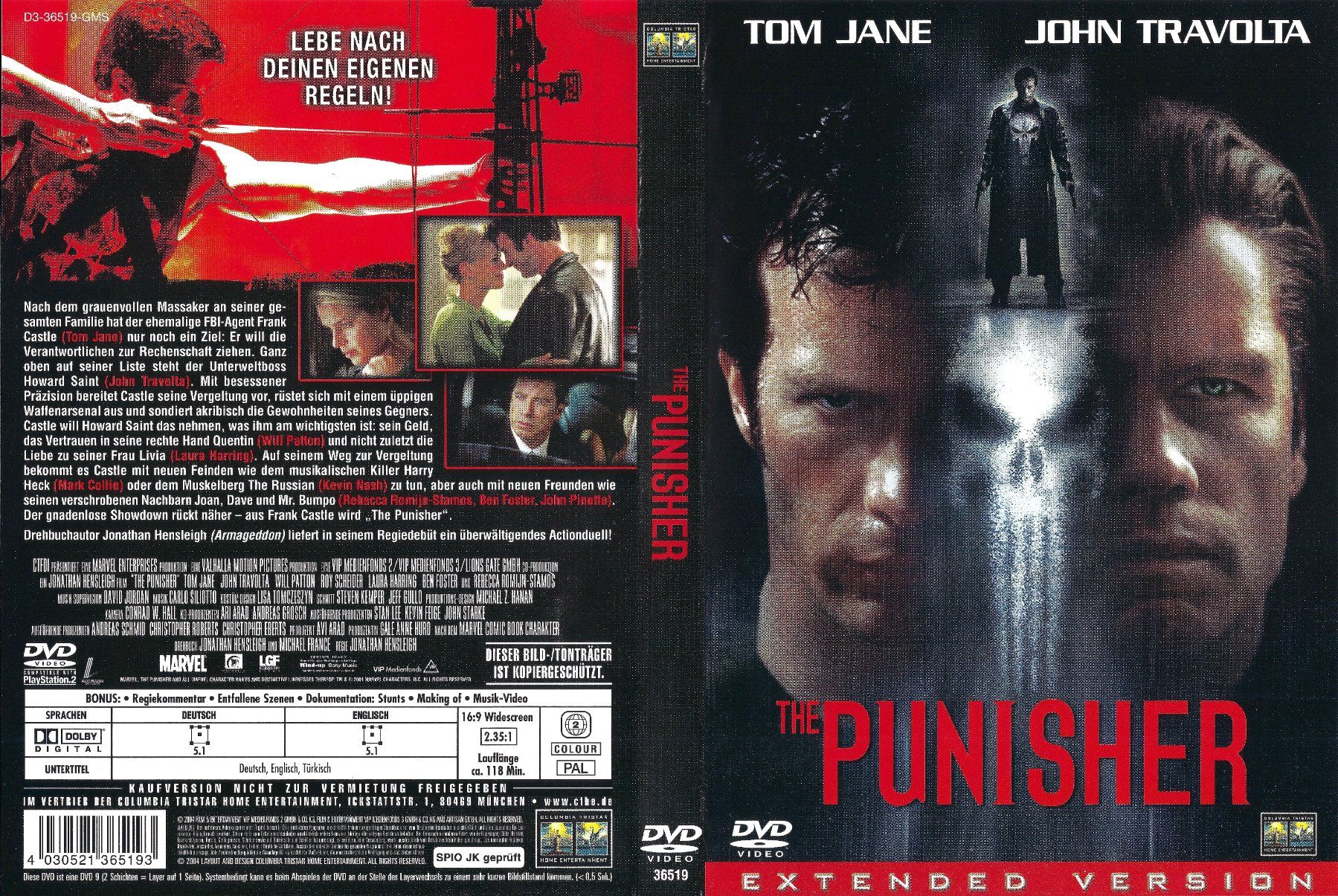 Tutti i DVDs: The Punisher – Usato da Zürich venduto da Cineasten