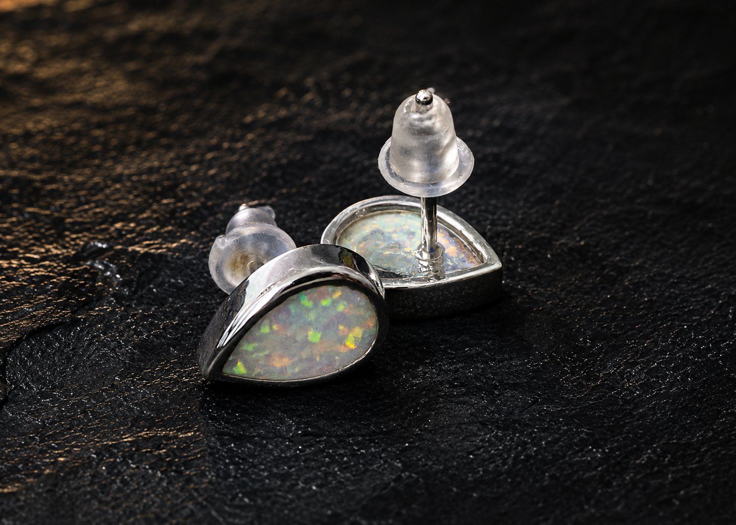 Boucles d'oreille: Ohrstecker mit Kristallopal – Neuf avec emballage d'origine à Matten b. Interlaken par kero71 6