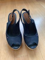 Tommy Hilfiger Keilsandalen dunkelblau