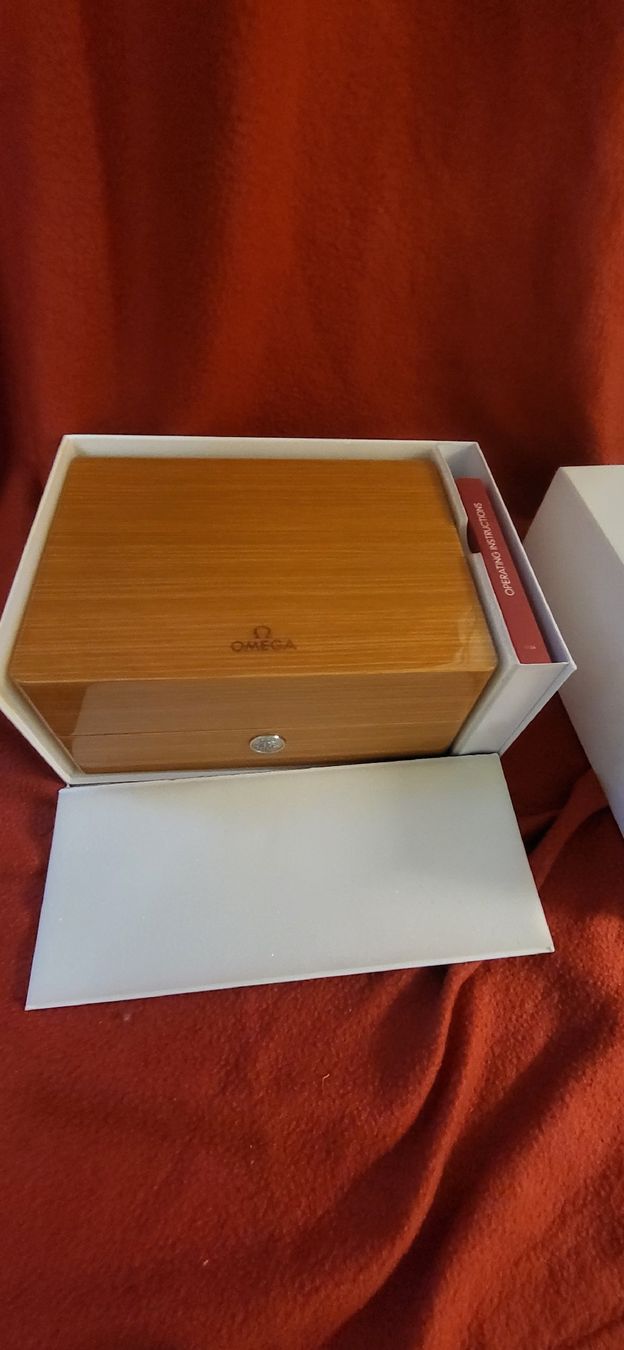 Scatole porta orologi: Omega Seamaster/Speedmaster-Uhrenbox – Usato da Boll venduto da BollArtAntik 1