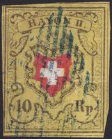 16II.1.11 (GELBE Punkte im Kreuz): T.35 E-RO, blaue Raute,