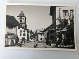 Ansichtskarte Berguen Dorfplatz mit Roemerturm Detailkarte
