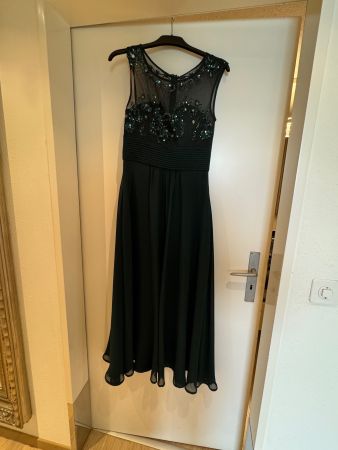 Abendkleid Satingrün (Charles Vögele)