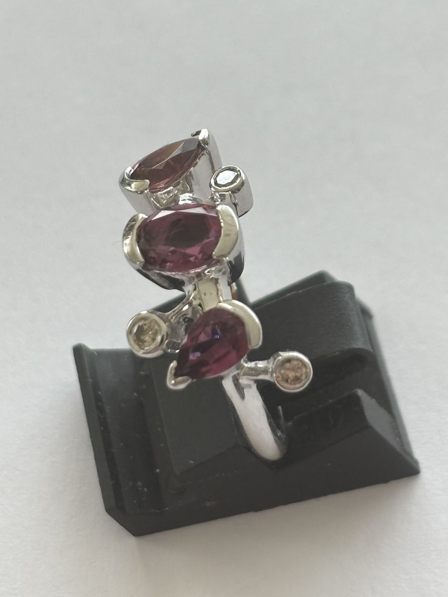 Anelli: Weissgold Ring / Diamanten 18 Karat – Usato da Langnau am Albis venduto da flusspflege 2