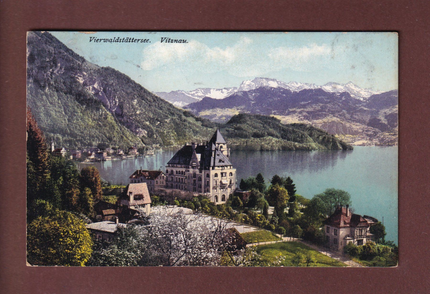 Cartoline postali: VITZNAU - 1913 – Usato da Pully venduto da nicecards
