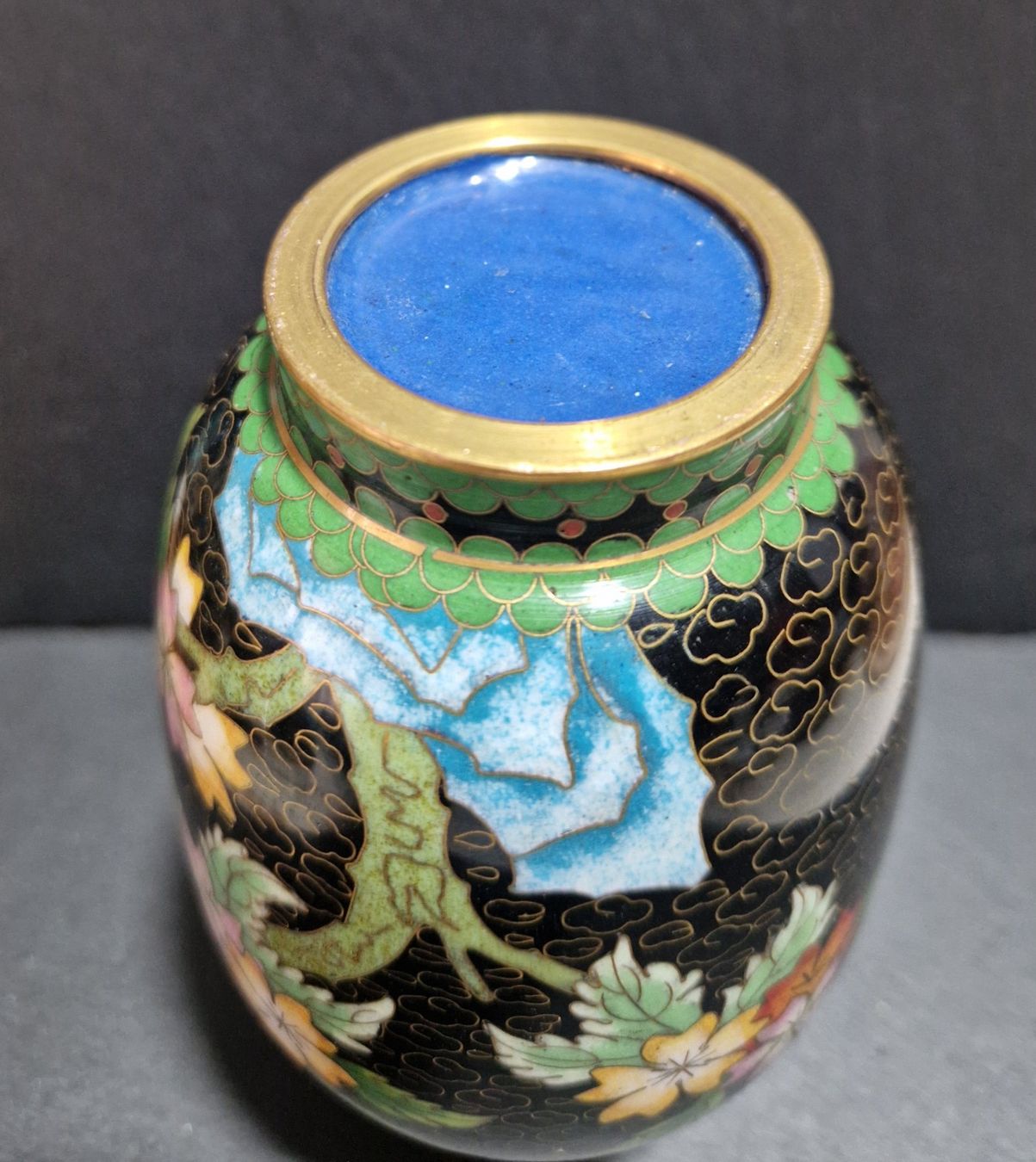 Vasi & Recipienti: Cloisonné Vase China Emaille – Usato da Winterthur venduto da Sadega 3