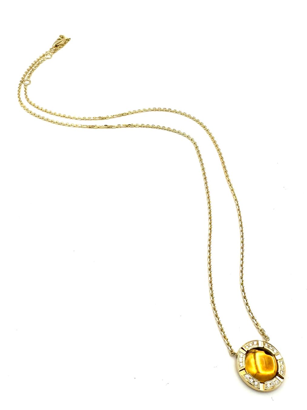 Catenine: CHAUMET. Collier "Class one", or jaune, citrine et diamants – Usato da Renens VD venduto da Diademe.sarl 5